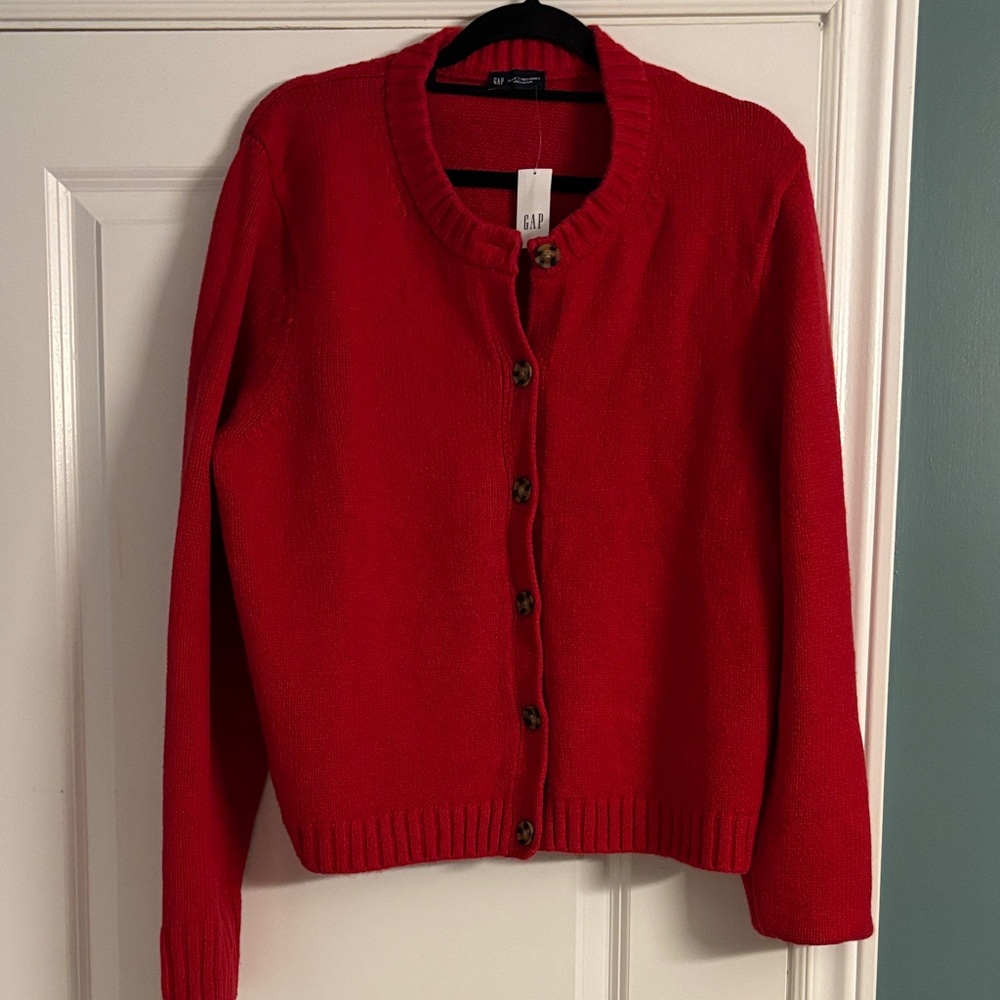 XL tall GAP Women's Vibrant Red Cashsoft Cardigan